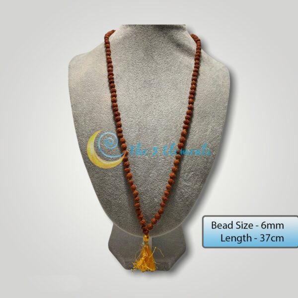 100% Genuine 108 beads 5 Mukhi Rudraksha Japa Maalai | 3 sizes beads available | Chanting Maalai |The 5 Elements - Image 3