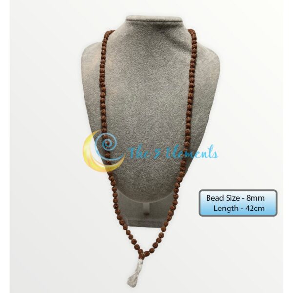 100% Genuine 108 beads 5 Mukhi Rudraksha Japa Maalai | 3 sizes beads available | Chanting Maalai |The 5 Elements - Image 4