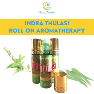Indra Thulasi Roll on Herbal (Ayurvedic) Oil - Relief for Sinusitis, Cold, sneezing, allergy, wounds, burns etc.